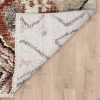 Absztrakt-etno mintás szőnyeg - krém 80x150 cm