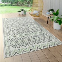Kültéri szőnyeg geometrikus mintával - zöld 200x290 cm