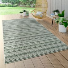 Bel- és kültéri csíkos szőnyeg - zöld 80x150 cm