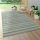 Bel- és kültéri csíkos szőnyeg - zöld 120x170 cm