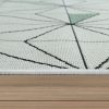 Bel- és kültéri gyémánt mintás szőnyeg - zöld 120x170 cm