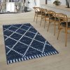 Indoor & Outdoor Flat-Weave Rug Ethnic Blue
