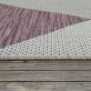 Bel- és kültéri lapos szövésű szőnyeg - lila és bézs 120x170 cm