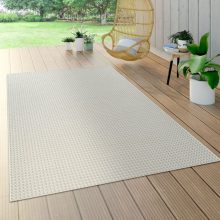   Bel- és kültéri szizál hatású szőnyeg - fehér 120x170 cm