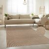 Rug Balcony Dining Room Boho Unicolor Sisal Patter