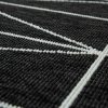 Bel- és kültéri scési stílusú szőnyeg - fekete 80x150 cm
