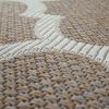 Marokkói mintás szőnyeg - bézs 60x100 cm