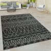 Bel- és kültéri törzsi hangulatú szőnyeg - fekete 240x340 cm