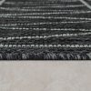 Bel- és kültéri törzsi hangulatú szőnyeg - fekete 80x150 cm