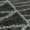 Bel- és kültéri törzsi hangulatú szőnyeg - fekete 120x160 cm