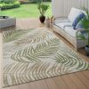 Bel- és kültéri pálmalevél mintás szőnyeg - zöld 60x100 cm