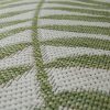 Bel- és kültéri pálmalevél mintás szőnyeg - zöld 60x100 cm