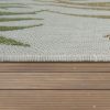 Bel- és kültéri pálmalevél mintás szőnyeg - zöld 200x280 cm