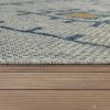 Bel- és kültéri törzsi stílusú szőnyeg - sárga 240x340 cm