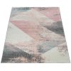 Rövid szálú szőnyeg geometriai kialakítású - színes 140x200 cm
