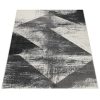 Rövid szálú szőnyeg geometriai kialakítású - sötétszürke 240x340 cm
