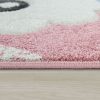 Rövidszálú gyerekszoba szőnyeg alpakás mintával - rózsaszín 120x170 cm