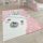 Rövidszálú gyerekszoba szőnyeg alpakás mintával - rózsaszín 140x200 cm
