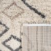 Scési stílusú rácsos szőnyeg - krém 200x290 cm