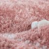 Hálómintás hosszú szálú szőnyeg - rózsaszín 120x160 cm