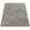 3D háromszög mintás shaggy szőnyeg - szürke 160x220 cm