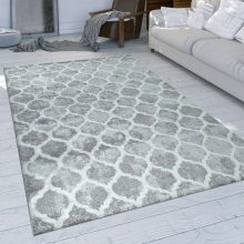 Marokkói mintás design szőnyeg - szürke 60x100 cm