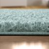 Shaggy egyszínű szőnyeg - világos türkiz 60x100 cm
