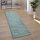 Shaggy egyszínű szőnyeg - világos türkiz 70x250 cm