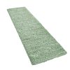 Shaggy egyszínű szőnyeg - zöld 60x100 cm