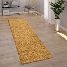Shaggy egyszínű szőnyeg - sárga 70x250 cm
