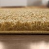 Shaggy egyszínű szőnyeg - sárga 120 cm átmérőjű