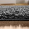Shaggy egyszínű szőnyeg - antracit 70x250 cm