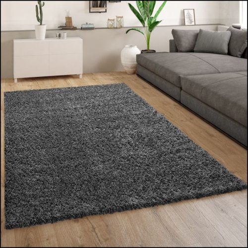 Shaggy egyszínű szőnyeg - antracit 160x220 cm