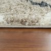 Hosszú szálú Skandi stílusú szőnyeg - bézs 60x100 cm
