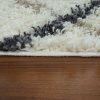 Hosszú szálú Skandi stílusú szőnyeg - krém 160x220 cm