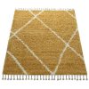 Hosszú szálú szőnyeg Skandináv stílusban - sárga 160x220 cm
