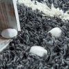 Hosszú szálú szőnyeg Skandináv stílusban - antracit 200x280 cm