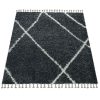 Hosszú szálú szőnyeg Skandináv stílusban - antracit 80x150 cm