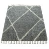 Hosszú szálú szőnyeg Skandináv stílusban - szürke 80x150 cm