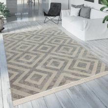   Kül- és beltéri skandináv stílusú szőnyeg - szürke-fehér 80x150 cm