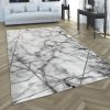 Carpet Marble Effect 3-D Lines Grey Gold