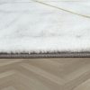 Csíkos márvány mintás szőnyeg - arany 120 cm átmérőjű