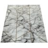 Carpet marble look 3-D pattern grey gold