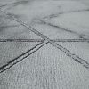 3D-s márvány mintás szőnyeg - ezüst csíkokkal 80x150 cm
