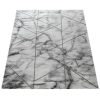 3D-s márvány mintás szőnyeg - ezüst csíkokkal 80x150 cm