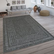   Bel- és kültéri scési stílusú szizál szőnyeg - antracit 80x150 cm