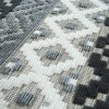 Bel- és kültéri etno mintás szőnyeg - fekete-kék 80x150 cm