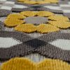 Bel- és kültéri mozaik mintás szőnyeg - sárga 80x150 cm