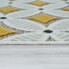 Bel- és kültéri retro stílusú szőnyeg - sárga 80x150 cm