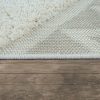 Kültéri Shaggy szőnyeg 3D hatású mintával - bézs 80x150 cm